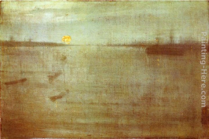 James Abbott McNeill Whistler Nocturne Blue and Gold - Southampton Water
